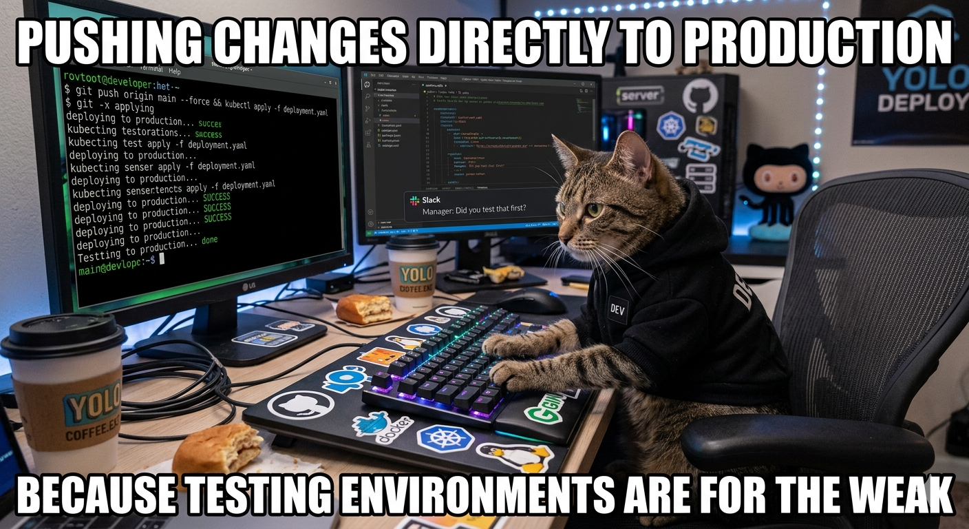 Pushing directly to production